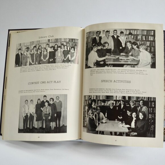 Vintage 1967 Ki-Chi-Saga Yearbook Lindstrom Center City Shafer Minnesota MN - Picture 3 of 3